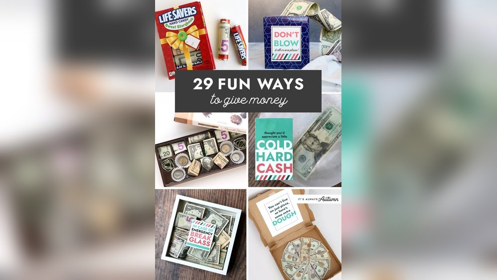 how to gift cash ideas