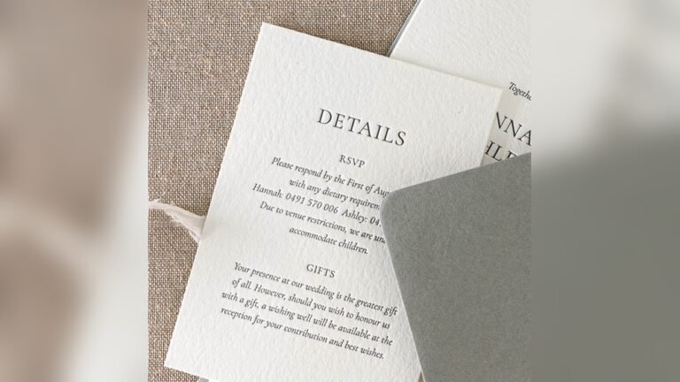 how to word gift ideas on an invitation