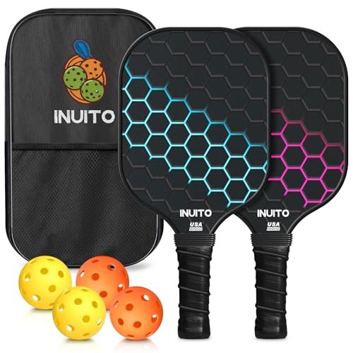 Pickleball Paddles 2026, Pickleball Paddles Set of 2, 16mm...