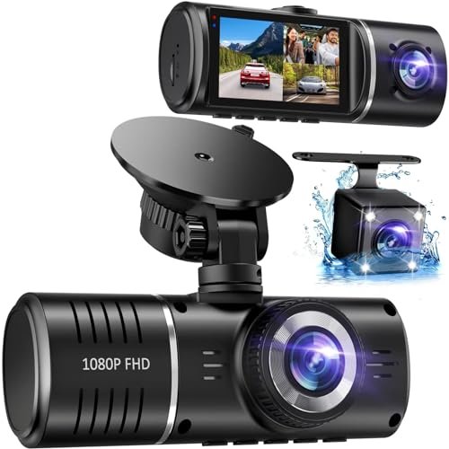 Dash Cam Front and Rear, 1080P Dash Cam Inside. - Dash Cam for Car review